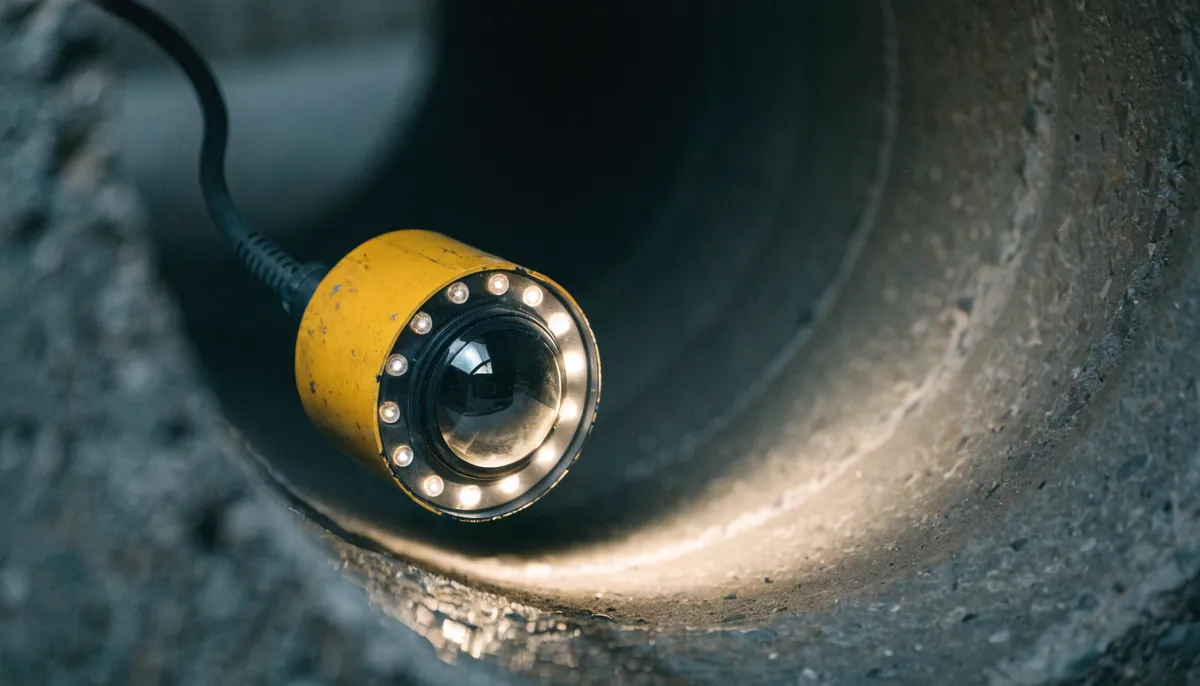 Cámara de inspección de tuberías profesional